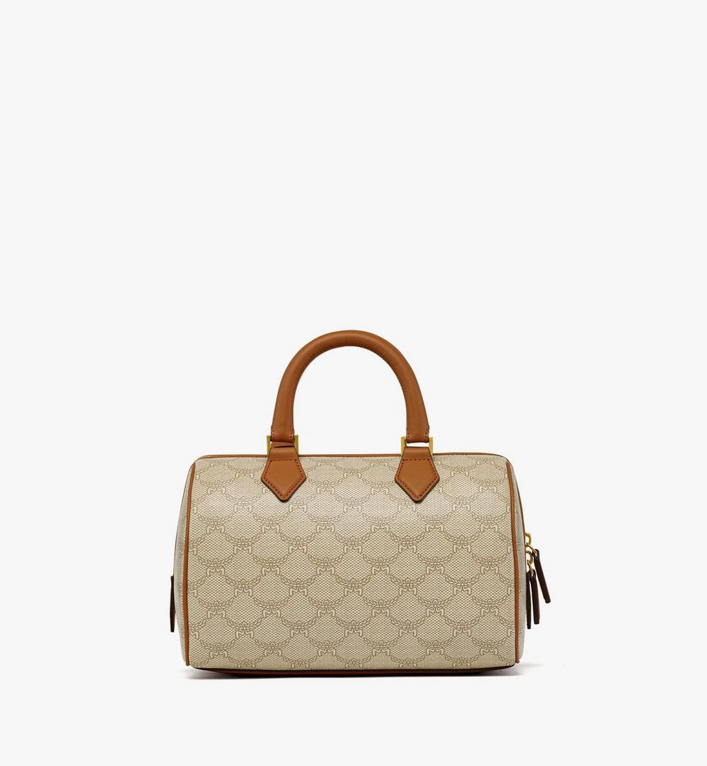 MWBESEA08I9001-Ella Boston Bag in Lauretos|OATMEAL