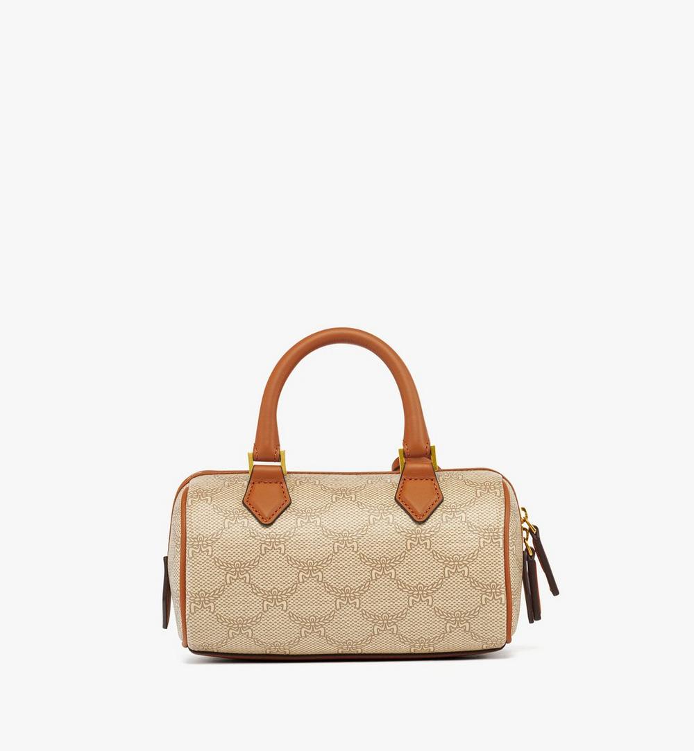 MWBESEA09I9001-Ella Boston Bag in Lauretos|OATMEAL