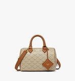MWBESEA08I9001-Ella Boston Bag in Lauretos|OATMEAL