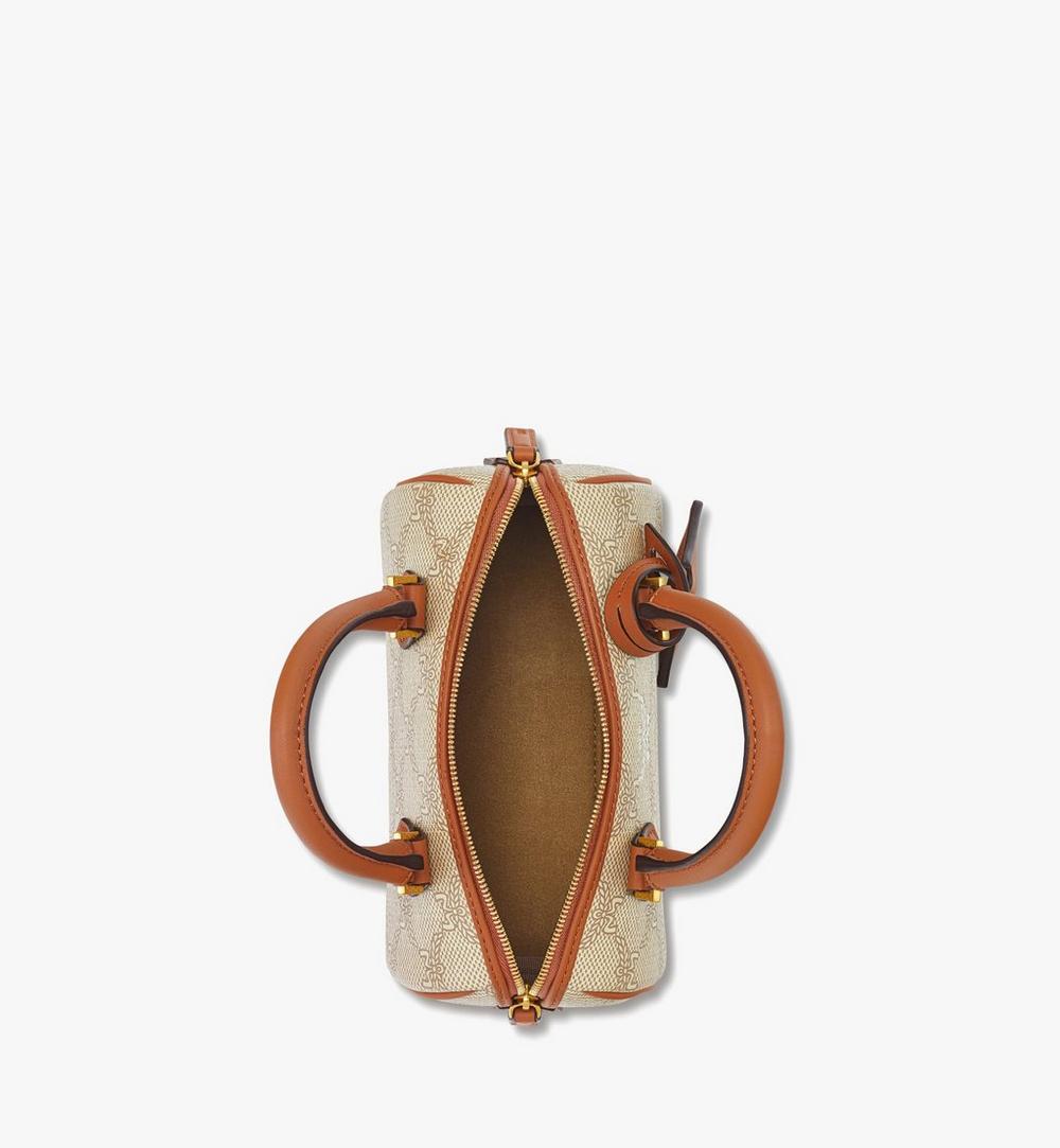 MWBESEA09I9001-Ella Boston Bag in Lauretos|OATMEAL