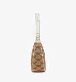 MWHFSAC03IN001-Himmel Ascending Moon Hobo in Lauretos Raffia Jacquard|NATURAL
