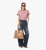 MWPFSAC02IN001-Himmel Shopper in Lauretos Raffia Jacquard|NATURAL