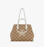 MWPFSAC02IN001-Himmel Shopper in Lauretos Raffia Jacquard|NATURAL