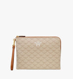 MXZFSAC04I9001-Himmel Wristlet Zip Pouch in Lauretos|OATMEAL