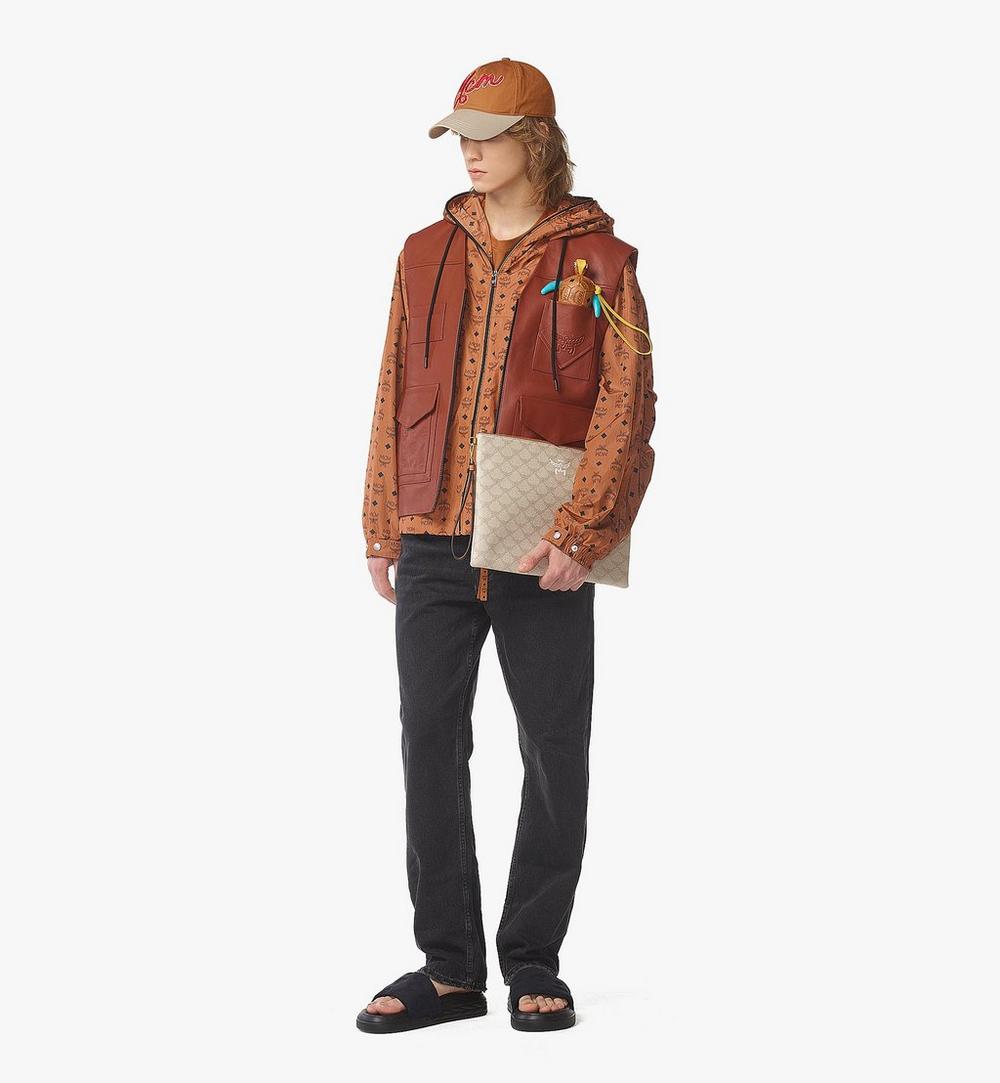 MXZFSAC05I9001-Himmel Wristlet Zip Pouch in Lauretos|OATMEAL