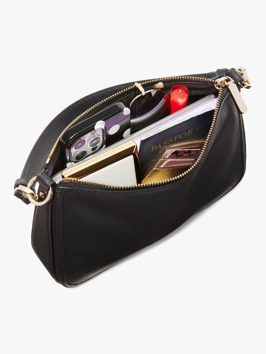 K6576-hudson medium convertible crossbody-Black