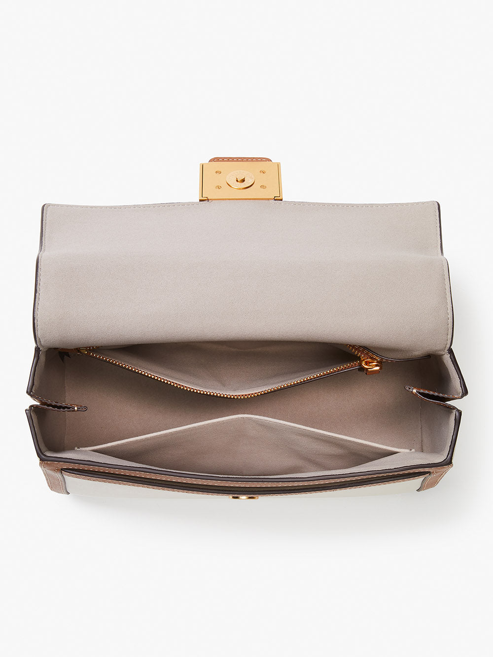 k8862_Katy Colorblocked Medium Top-Handle Bag_Halo White Multi