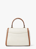 k8862_Katy Colorblocked Medium Top-Handle Bag_Halo White Multi