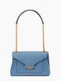 K9916-gramercy medium convertible shoulder bag-Manta Blue