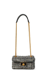Evelyn Sequin Tweed Small Shoulder Crossbody