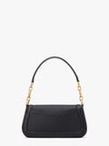 KB127-gramercy small flap shoulder bag-Black