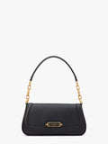 KB127-gramercy small flap shoulder bag-Black