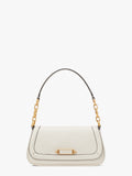 KB127-gramercy small flap shoulder bag-Halo White