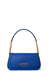 KB127-gramercy small flap shoulder bag-Blueberry