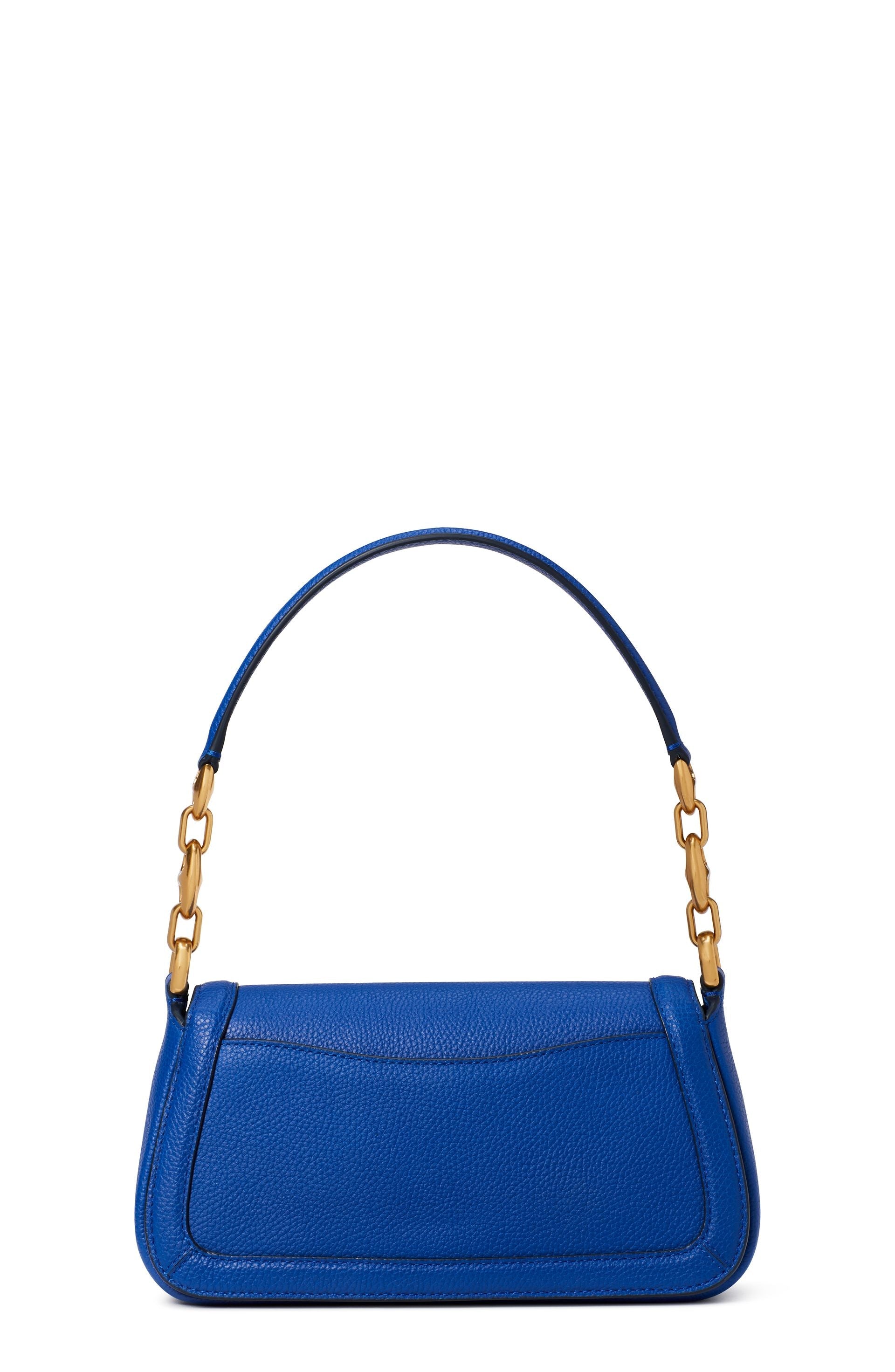 KB127-gramercy small flap shoulder bag-Blueberry