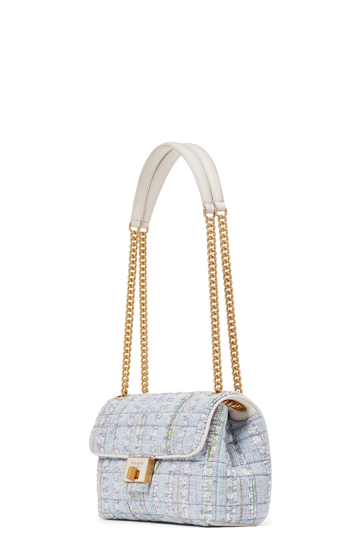 KB151-Multi-evelyn tweed medium convertible shoulder bag