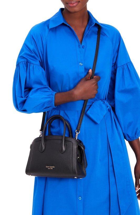 Knott Mini Zip-top Satchel-KC899-Black