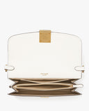 KC932-Dakota Trapunto Medium Convertible Shoulder Bag-Cream