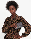 KD173-dakota flap wristlet-Black