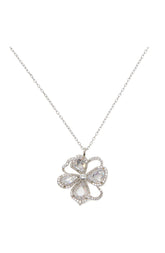 KD882-precious bloom mini pendant-Clear/Silver