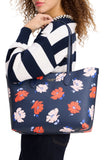 KF799-BKR LG TOTE-Parisian Navy Multi