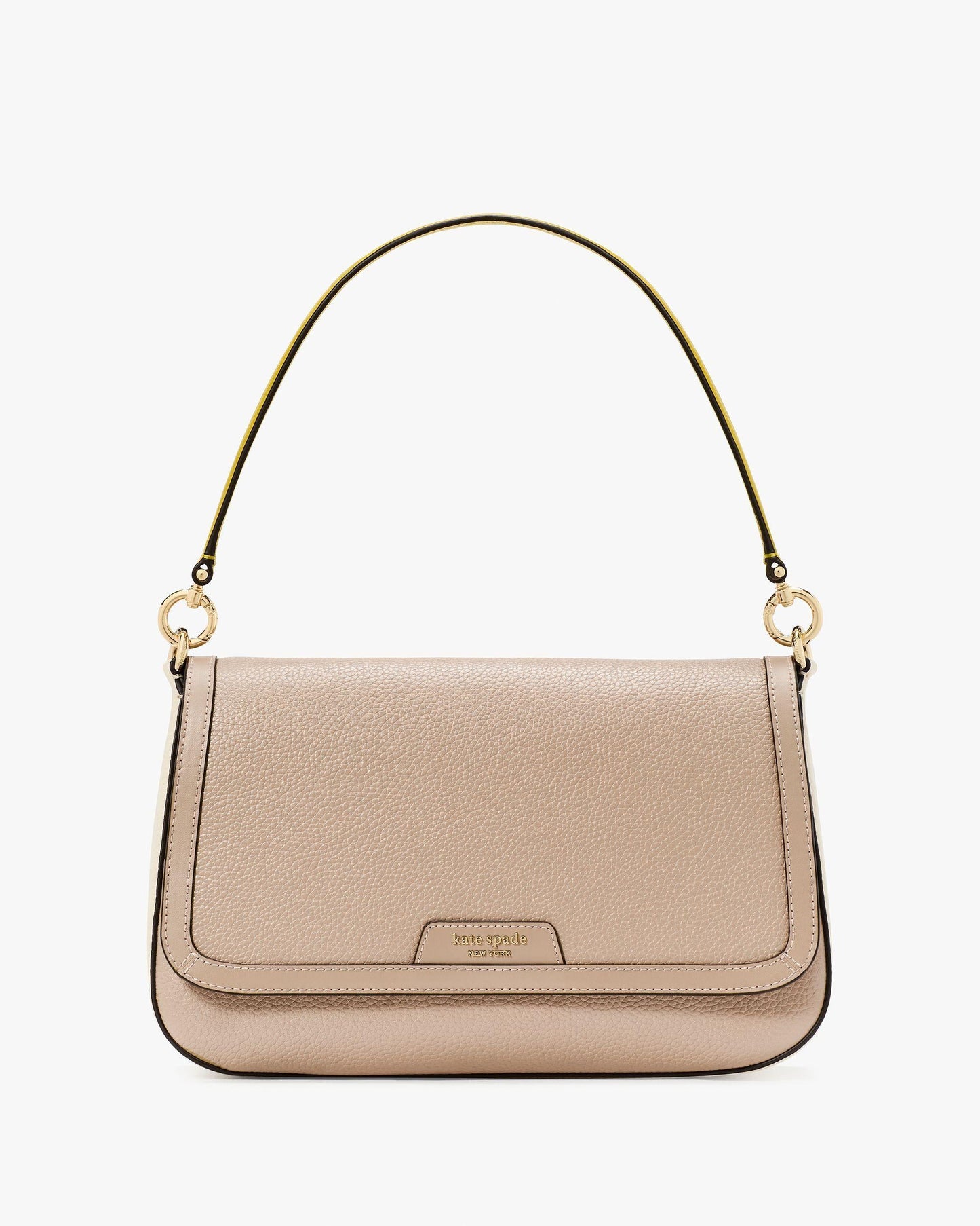 Hudson Colorblocked Flap Shoulder Bag