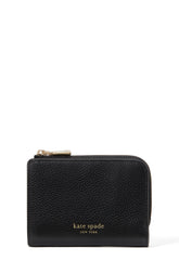 KF937-Ava Zip Bifold Wallet-Black