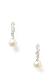 KG264-Happily Ever After Drop Huggies-Clear/Silver