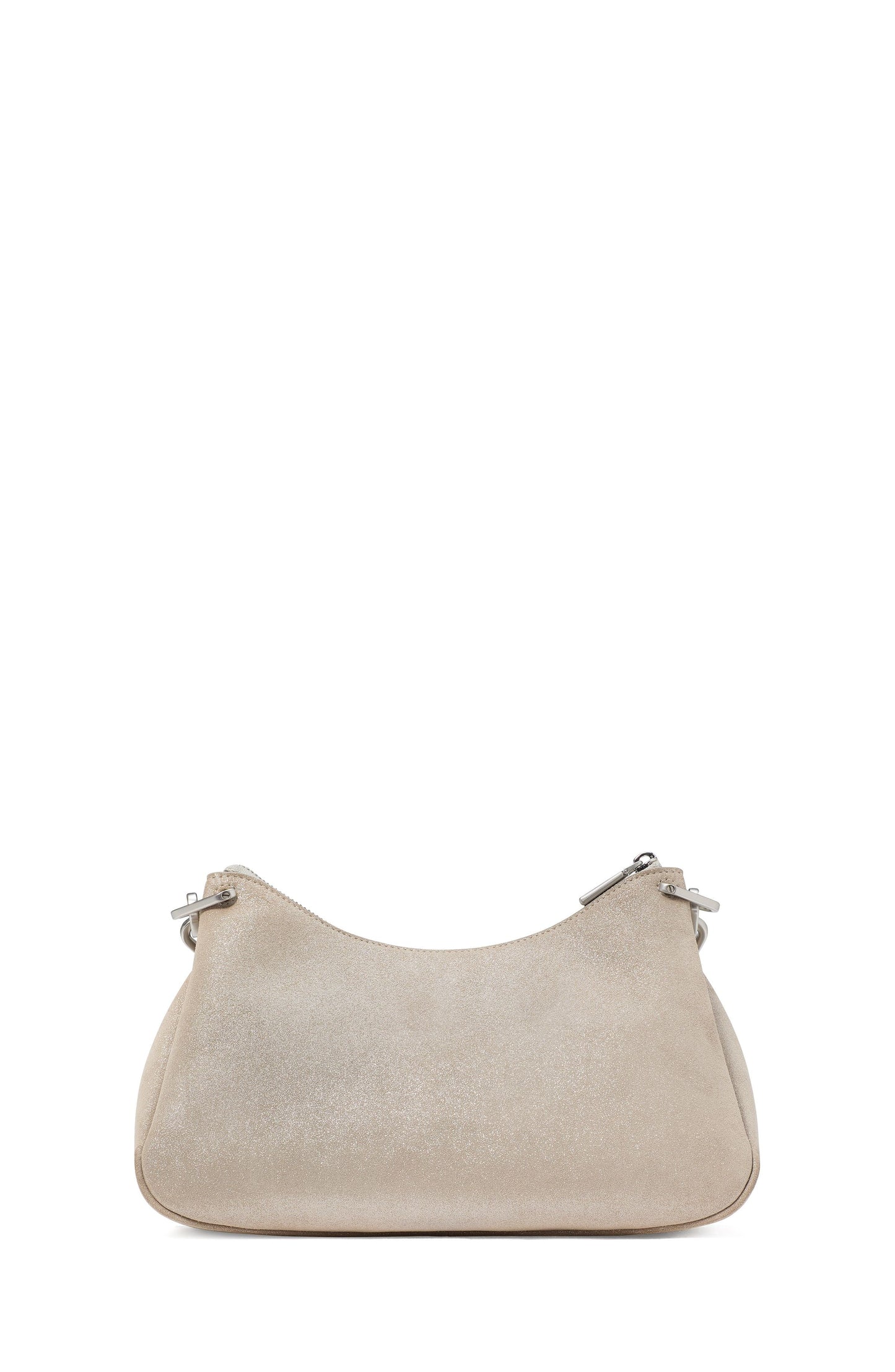 Grace Glitter Suede Chain Shoulder Bag