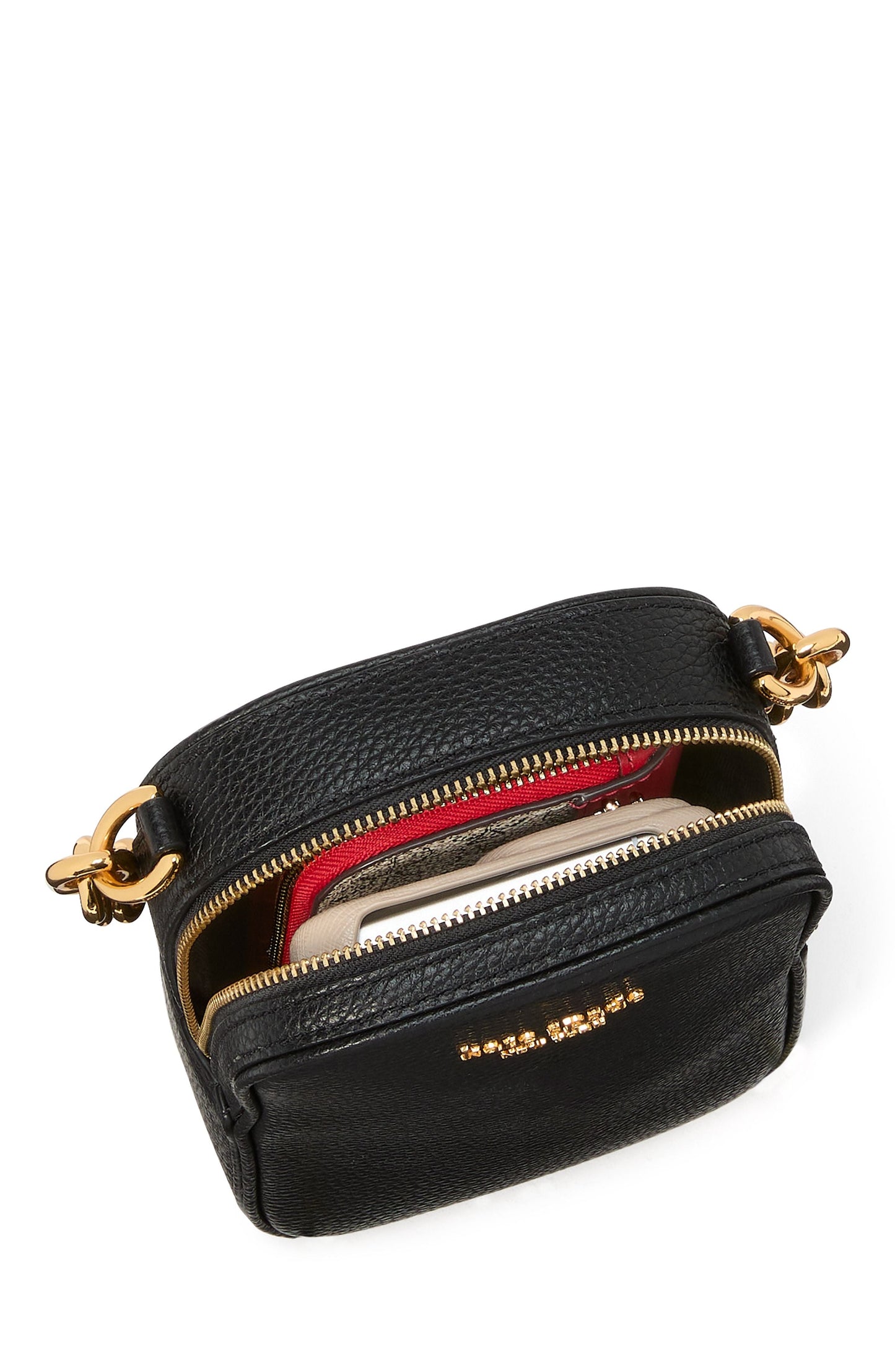 Jolie Metallic Chain Phone Crossbody