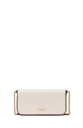 KI648-Devin Colorblocked Flap Chain Wallet-Timeless Taupe Multi