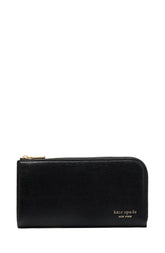 KI673-Devin Zip Around Continental Wallet-Black