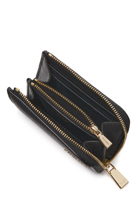 KI674-Devin Zip Card Case-Black