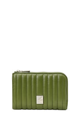 KI762-Deco Quilted Compact Wallet-Jungle Vine