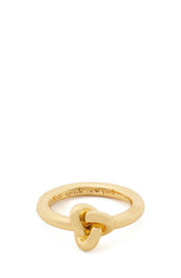 KJ241-Double Knot Ring-Gold