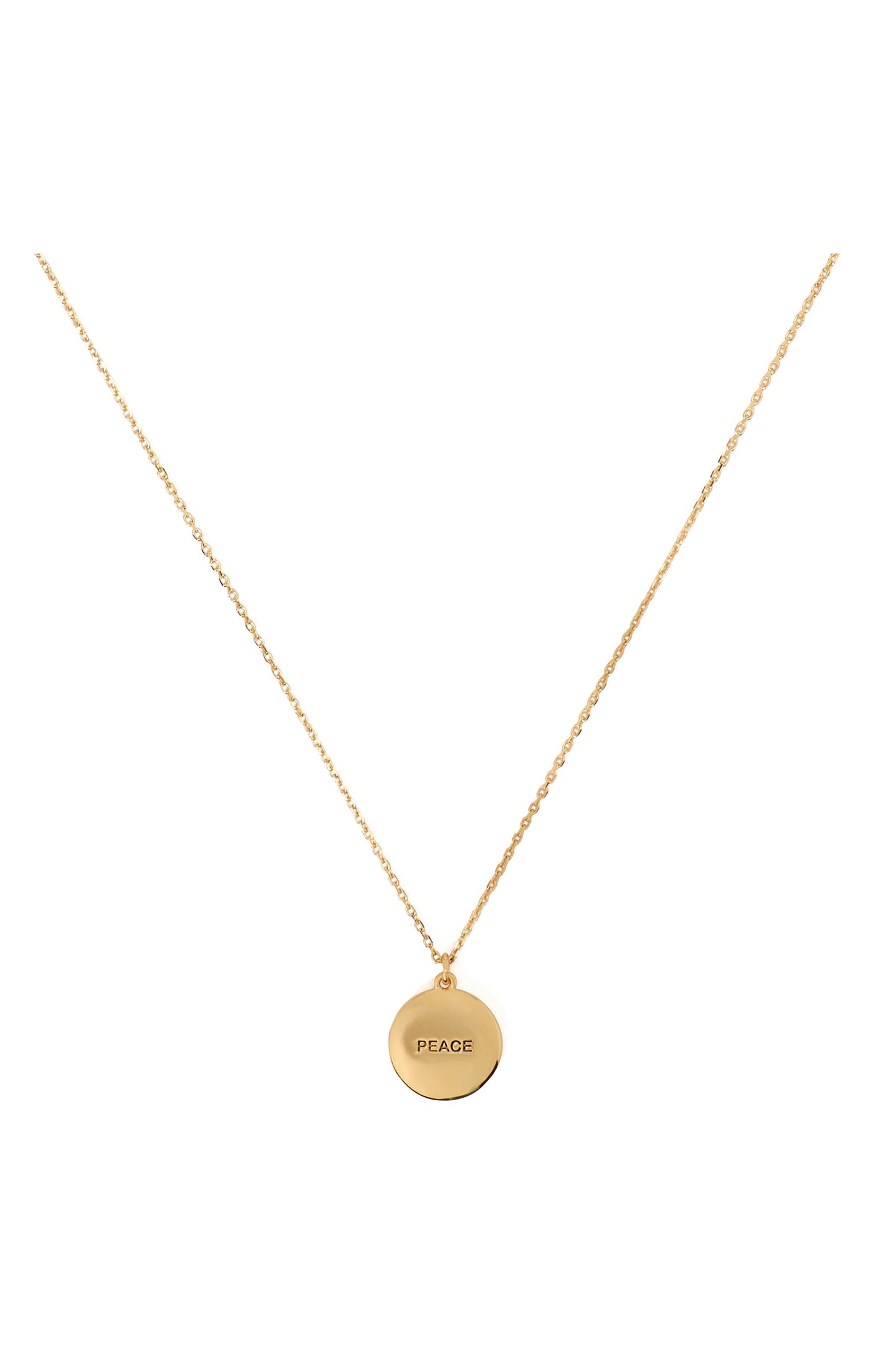 The Color Spark Collection Pink Peace Medallion Necklace