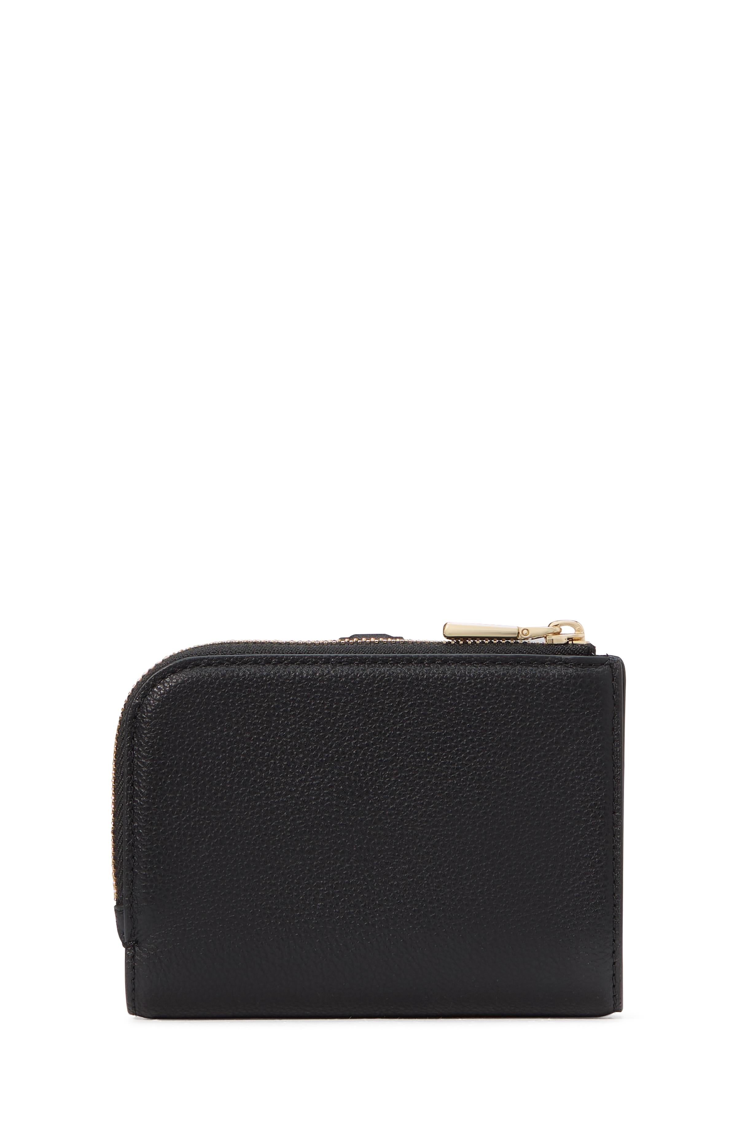KJ648-Deco Small Compact Wallet-Black
