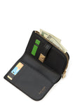 KJ648-Deco Small Compact Wallet-Black