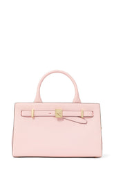 KJ927-Deco Color-Blocked Medium Satchel-Pastry Pink Multi