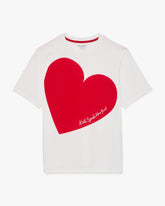 KK357-Heart Tee-Fresh White