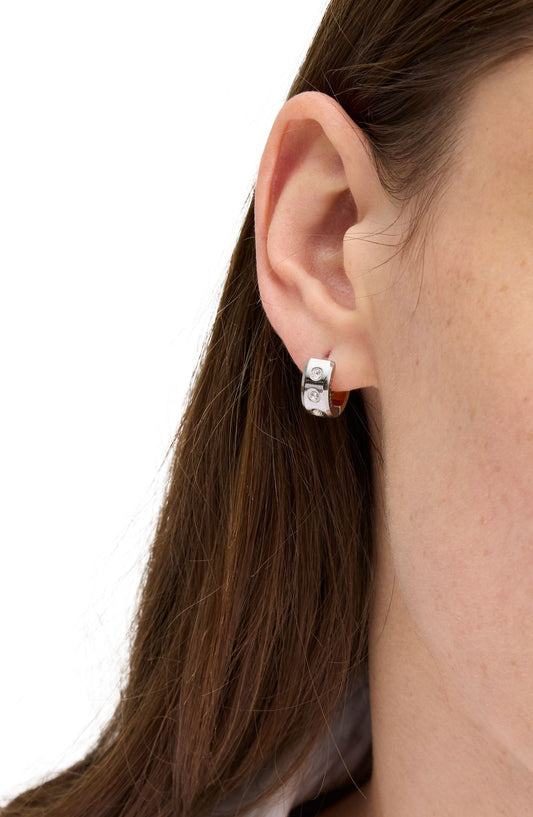 KK436-Set In Stone Chunky Huggies-Clear/Two Tone