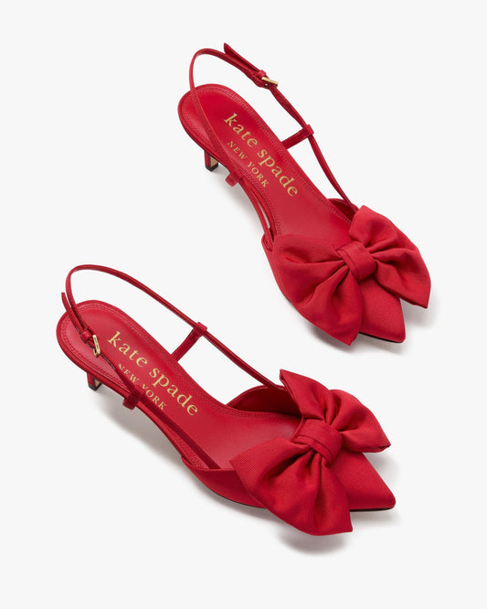 KK639-Rue Slingback Pumps-Cherry Rouge