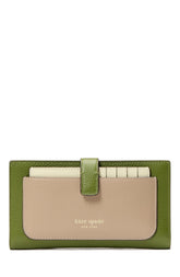 KK728-Ava Colorblocked Bifold Wallet-Jungle Vine Multi