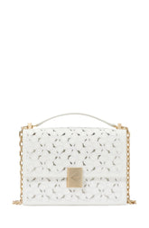 Deco Eyelet Chain Shoulder Bag