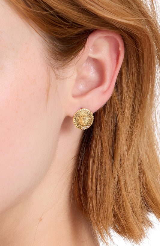 Out Of Office Straw Hat Studs