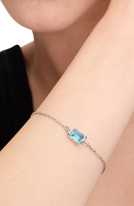 KL313-Molten Glass Solitaire Bracelet