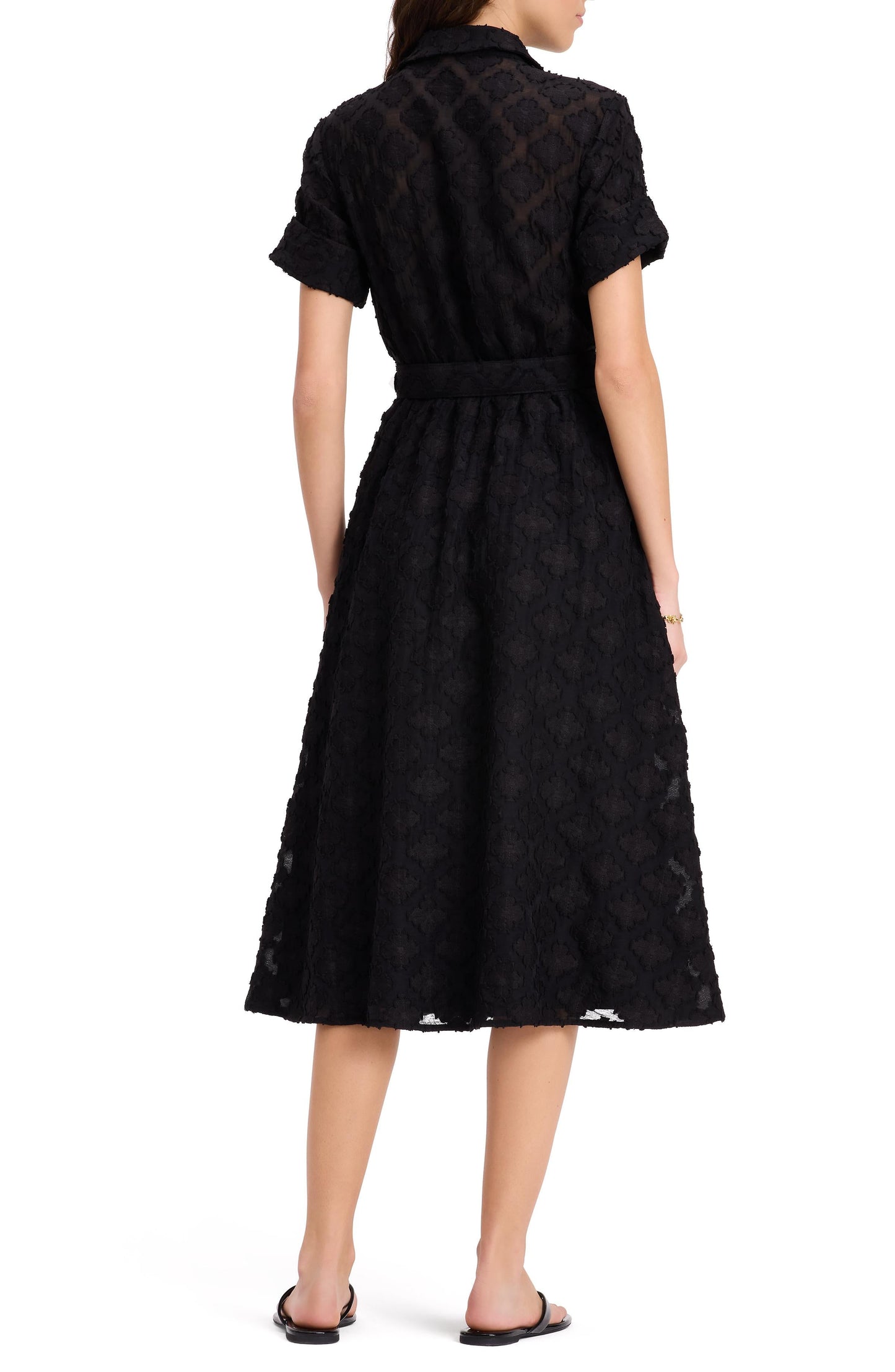 Belted Midi Shirt Dress