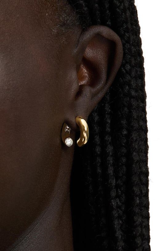 KL761-Interlock Huggies-Silver Gold