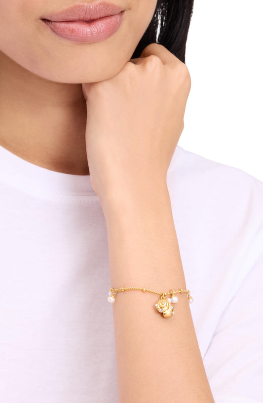KL794-Beachside Bracelet-Clear/Gold