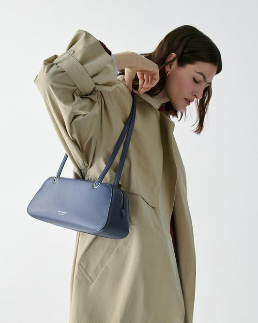 Grace Glazed Leather East-West Shoulder